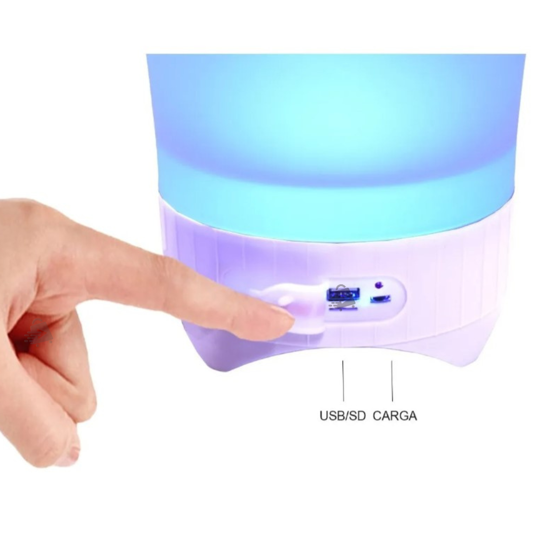 Hielera con Bocina Bluetooth Y Luz Led Recargable