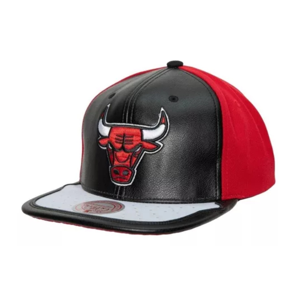 Gorra Plana Mitchell & Ness Chicago Bulls CBUBKWH ROJA/NEGRA Unisex
