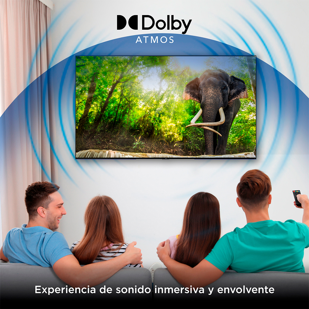Pantalla TCL 55" QLED 55S546 Google TV y Dolby Atmos Smart TV