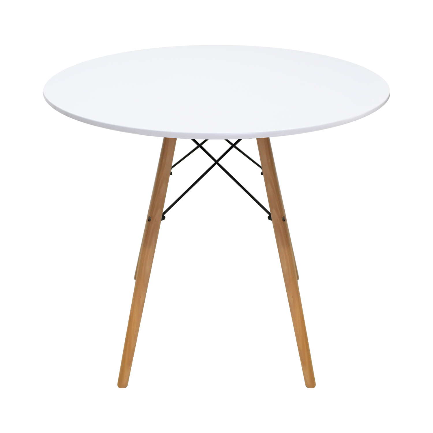 Mesa Comedor Eames Redonda 80 cm Oslo 4 Personas Blanca Mundo In