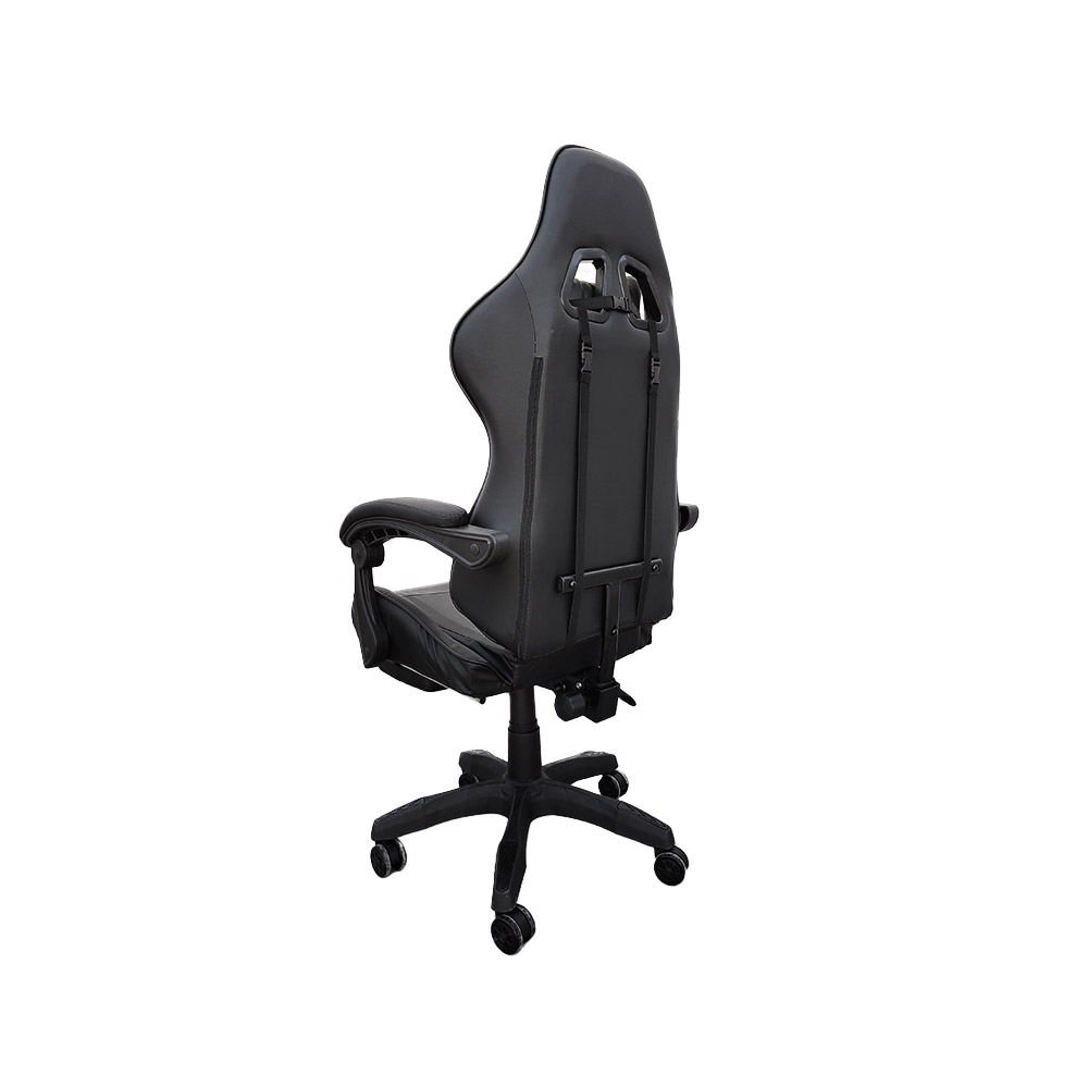 Silla Gamer Gaming Respaldo RECLINABLE DESCANSA PIES POSA PIES PC Oficina Estudio EJECUTIVA GIRATORIA 360 Grados COJIN Confort ERGONOMICO Youtuber Streamer