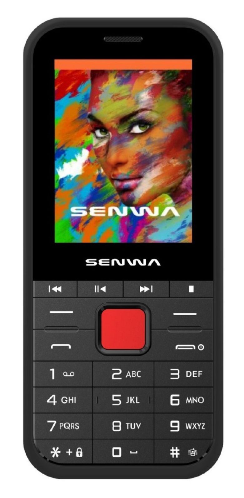 Celular Basico Senwa 2G GSM  SWING Negro/Naranja.