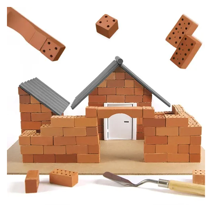 Maqueta De Construcción Ladrillos Miniatura Mideer MD4064
