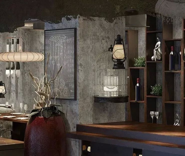 Papel Tapiz Adherible Cemento Gris Premium 10m X 45cm Tp126