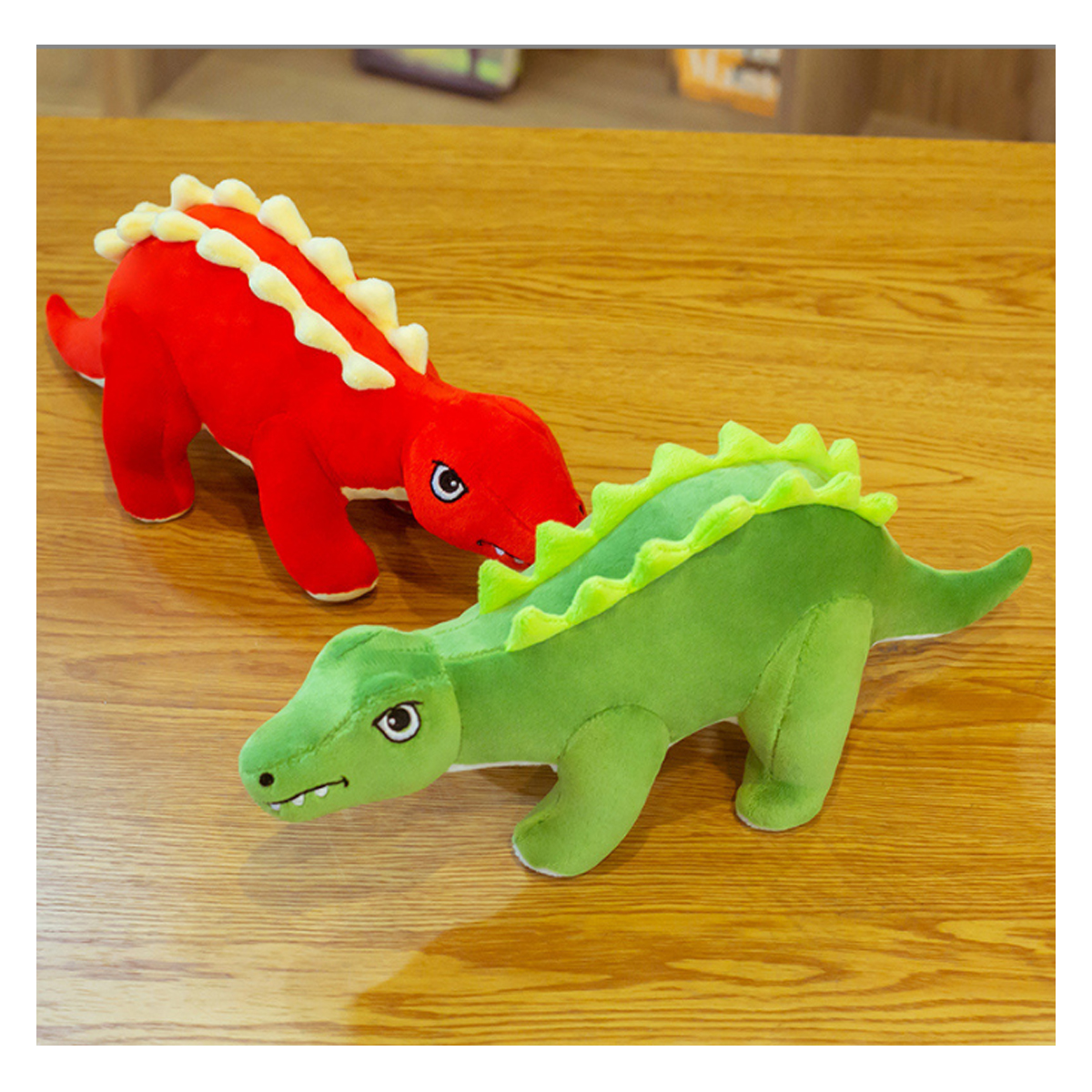 Peluche Dinosaurio Estegosaurio Rojo Plush Toys