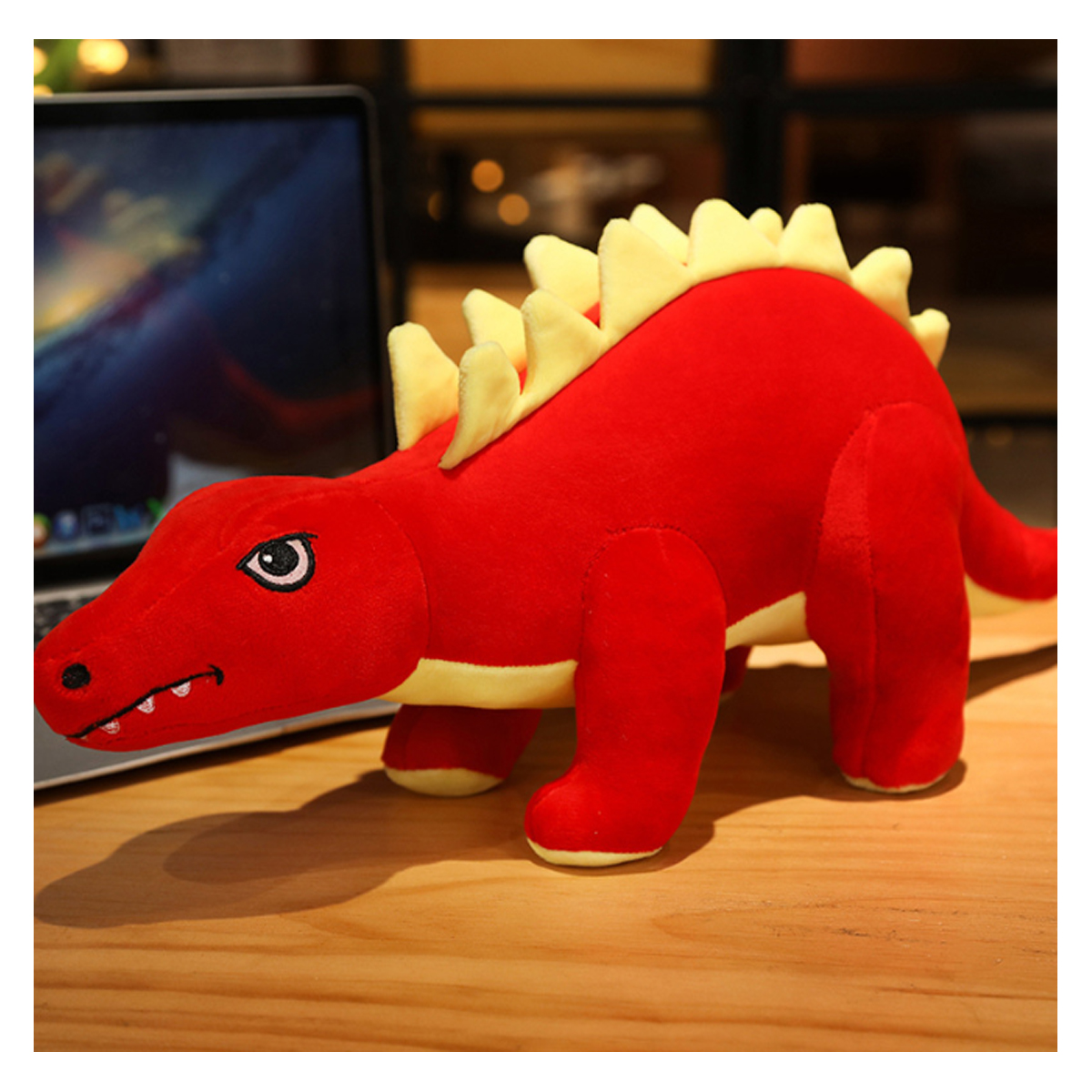 Peluche Dinosaurio Estegosaurio Rojo Plush Toys