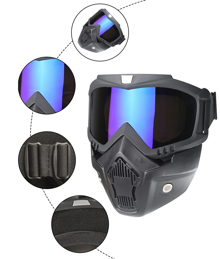 Googles Moto Mascara Gafas Careta Desmontable Gotcha