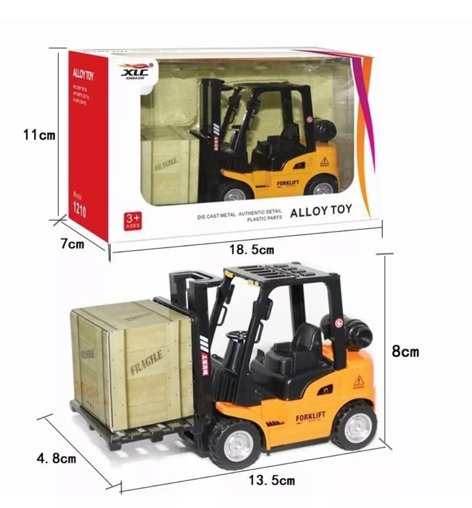 Niño Alear Montacargas Juguete Carros Más 3 Años Escala 1:50