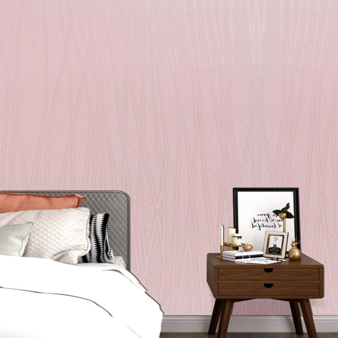 Papel Tapiz Vinilico Autoadhesivo Liso Rosa