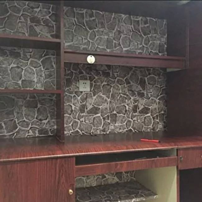 Papel Tapiz Adherible Textura Madera Cafe 10m X 45cm Tp121