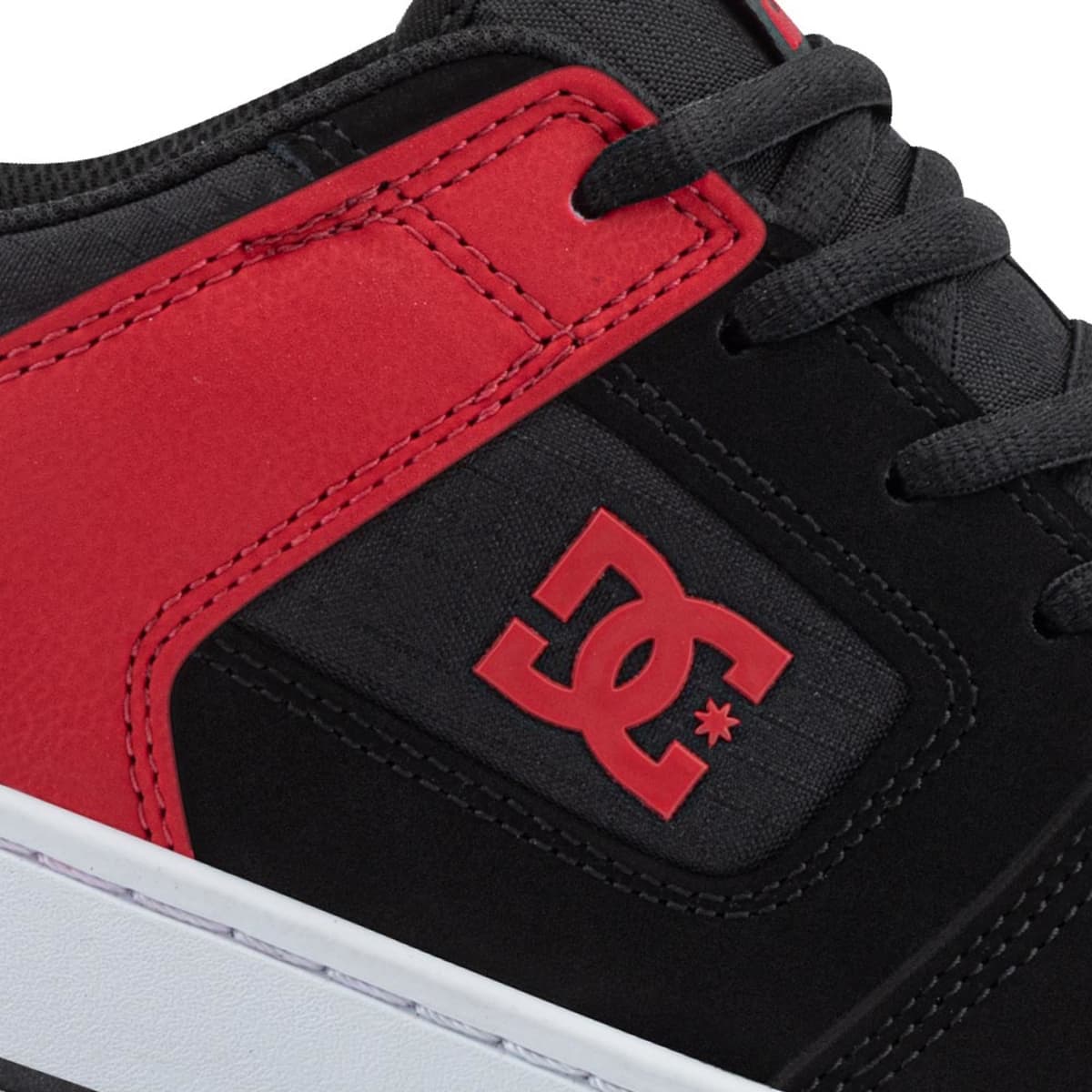 Tenis deportivos skate manteca 4 de DC Shoes para hombre, rojo con negro, mod. 1090122