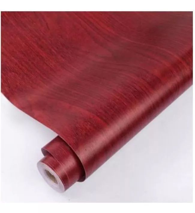 Papel Tapiz Adherible Textura Madera Caoba 10m X 45cm Tp120