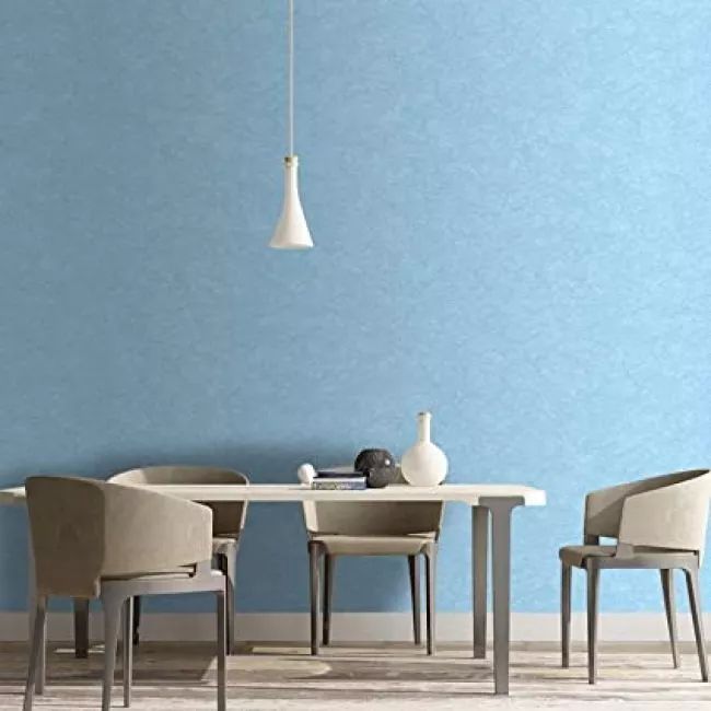 Papel Tapiz Azul Textura Metalico Adherible 10m X45cm Tp109