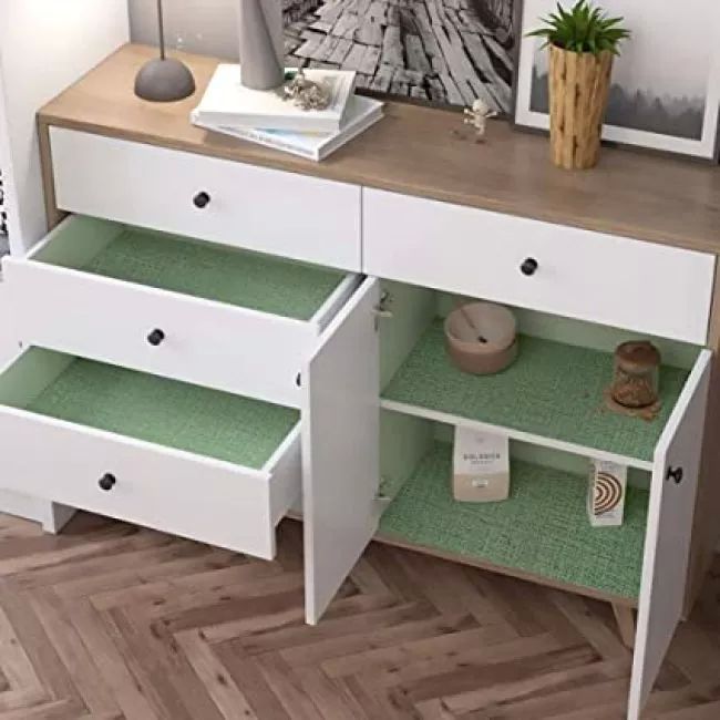 Papel Tapiz Autoadherible Textura Tela Verde 10m X45cm Tp107