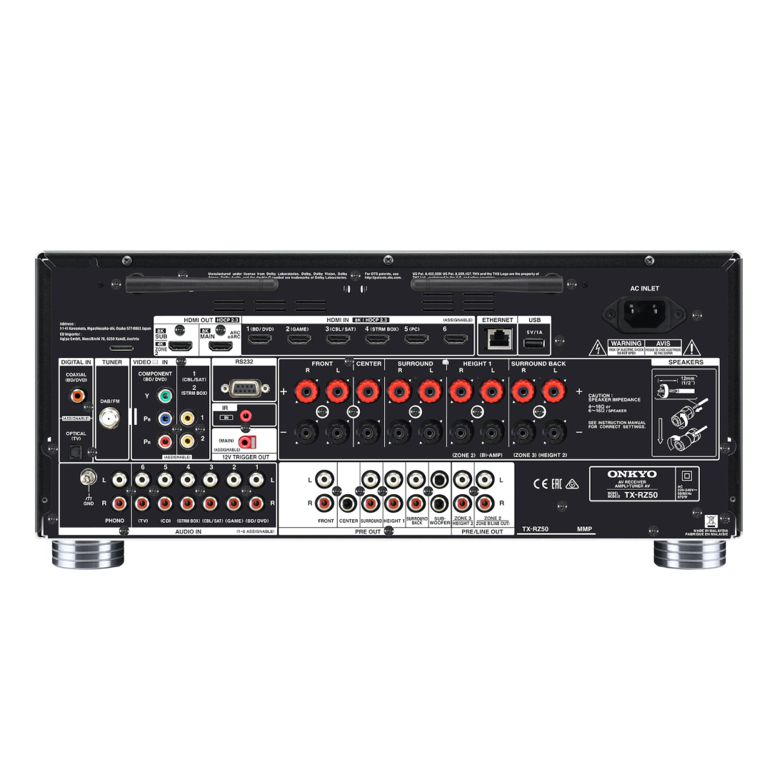 ONKYO TX-RZ50 Receptor Smart AV 9.2