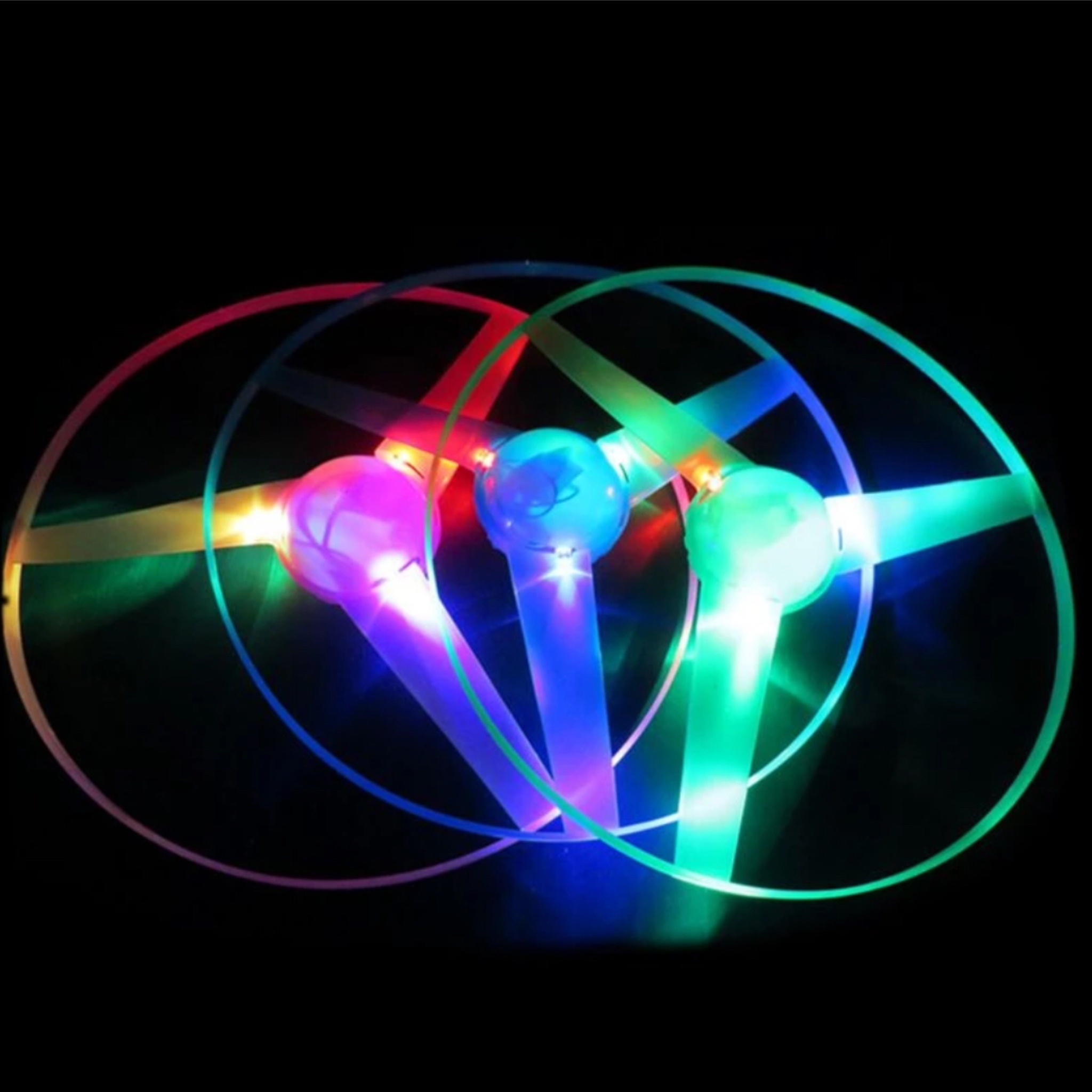 6 Hélice Grande Con Luz Juguete Económico Piñata Fiesta