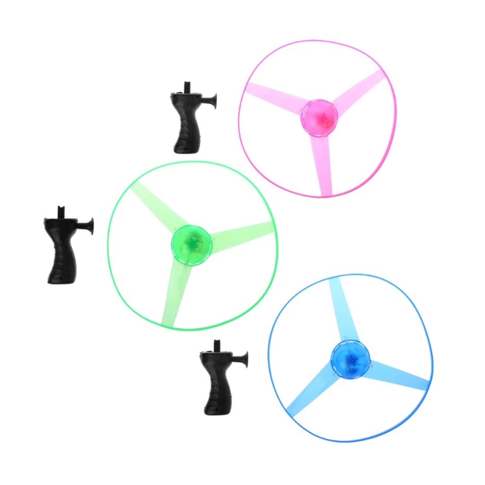 6 Hélice Grande Con Luz Juguete Económico Piñata Fiesta