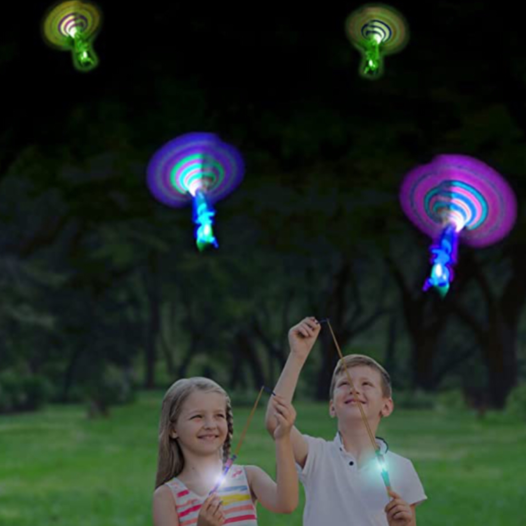 12 Flecha Hélice De Luz Juguete Económico Piñata