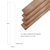 Piso De Bambu. Duela De Bambu Carbonizado Vertical 24 piezas cubre 2.2 m2 modelo #2 Arce