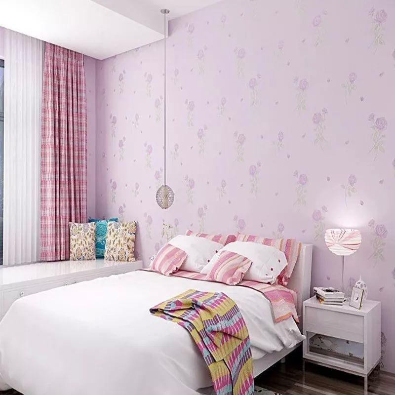 Papel Tapiz Adherible Flores Lila 10m X 45cm Tp86