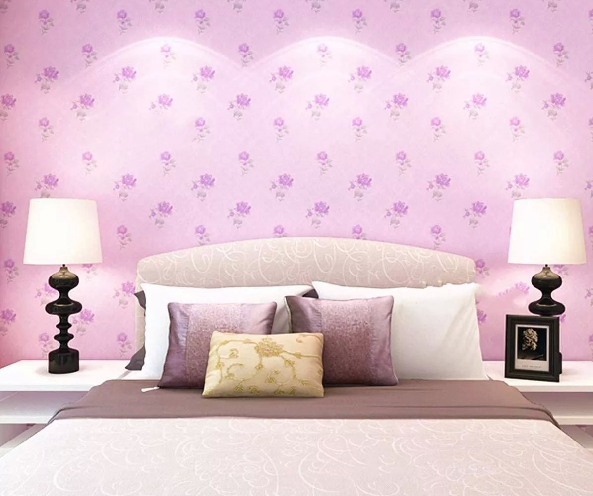 Papel Tapiz Adherible Flores Lila 10m X 45cm Tp86