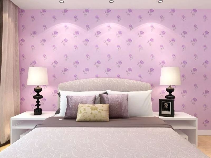 Papel Tapiz Adherible Flores Lila 10m X 45cm Tp86