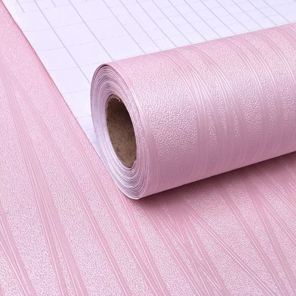 Papel Tapiz Adherible 10m X 45cm Nordico Rosa Tp73