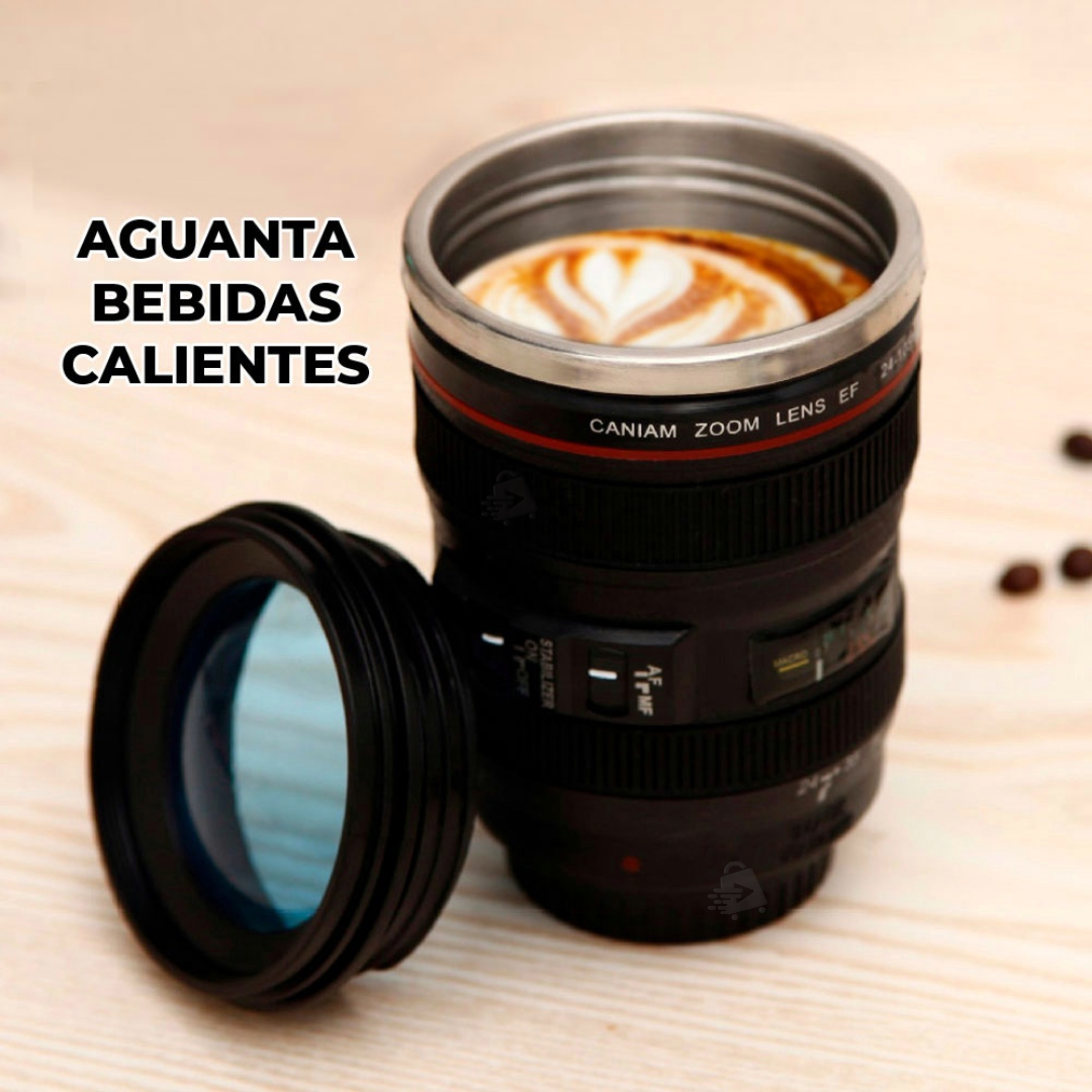 Termo En Forma De Lente De Cámara