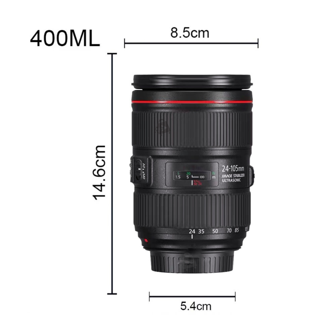 Termo En Forma De Lente De Cámara