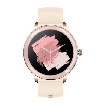 Smartwatch Mujer 1.85'' Reloj Inteligente Reloj Impermeable Color de la  caja Oro Color de la correa Oro Color del bisel Oro