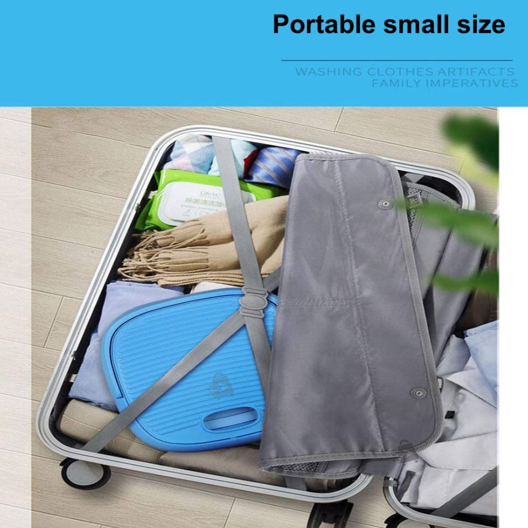 Mini Lavadora Portátil En Cubeta Plegable Con Centrifugado