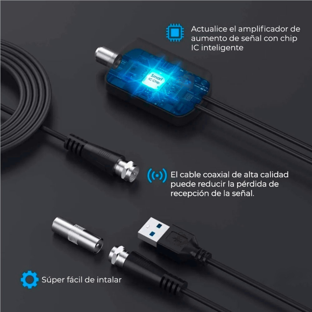 Antena TV Digital HD 1080P