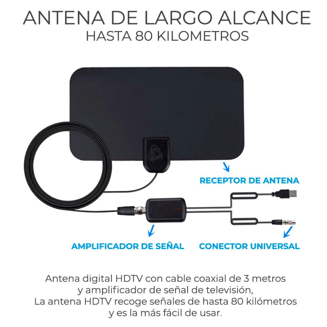 Antena TV Digital HD 1080P