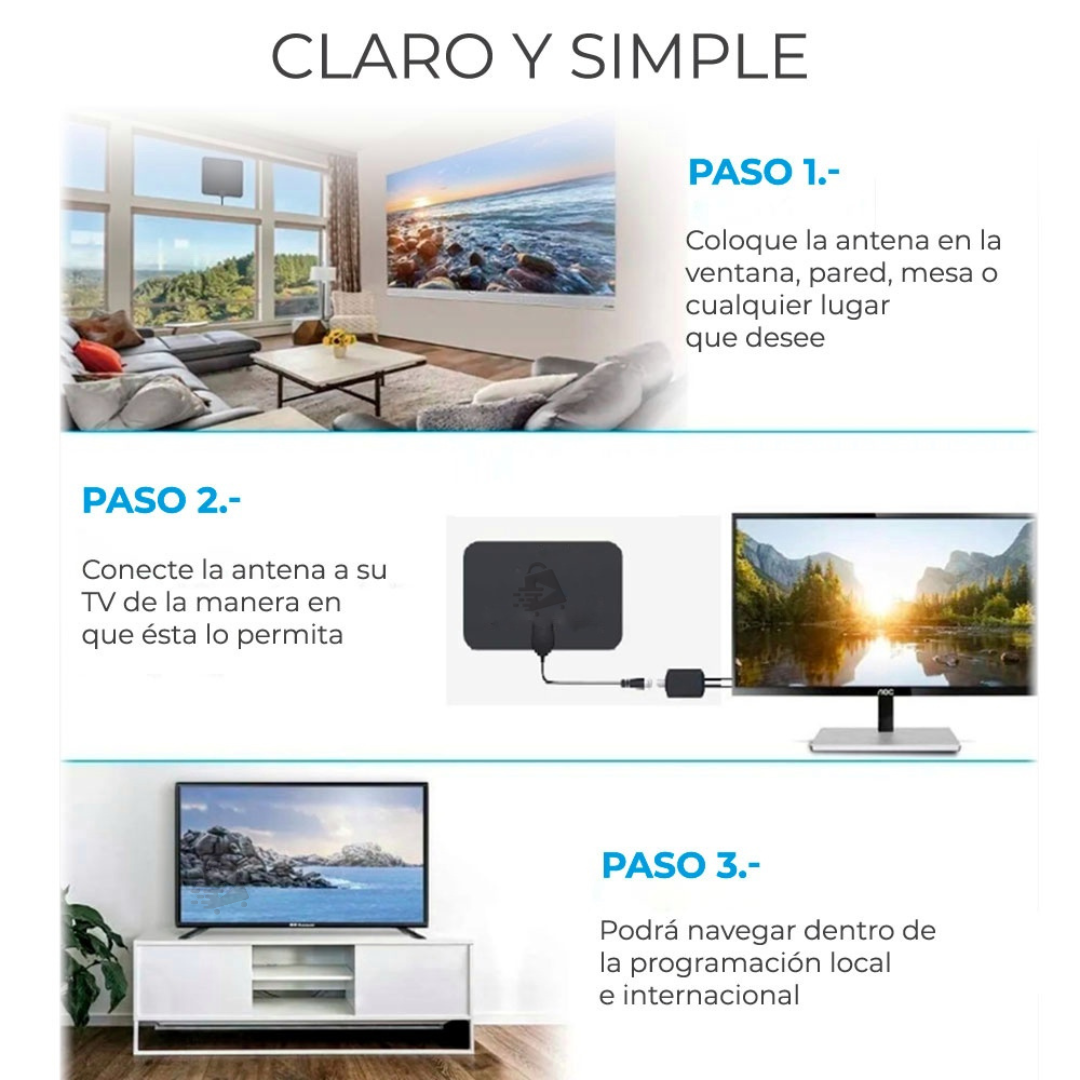 Antena TV Digital HD 1080P