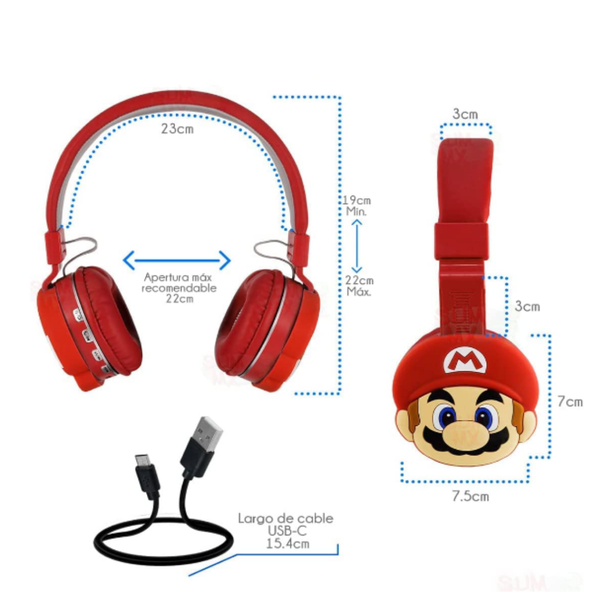 Auriculares inalámbricos Super Mario kids Bluetooth · OTL · El Corte Inglés