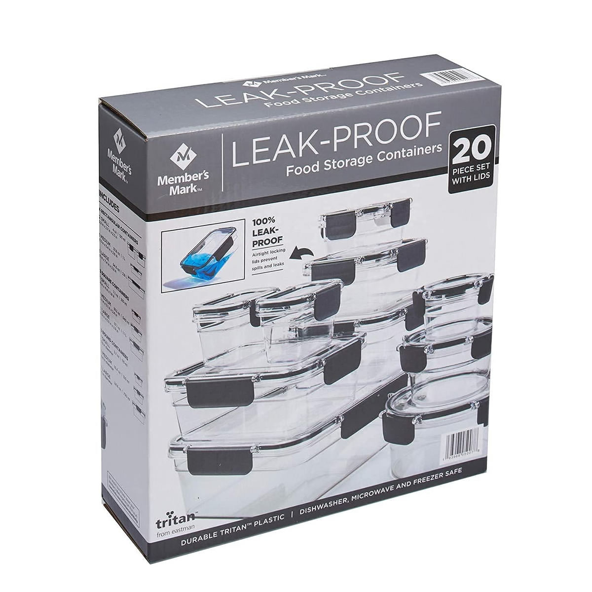 Set De Contenedores Member's Mark 980024675 20 Piezas SMS