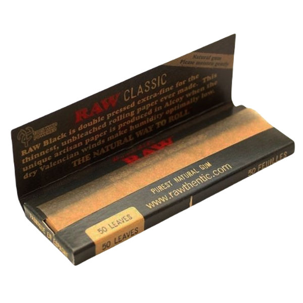 RAW Rolling Papers Black 1/4