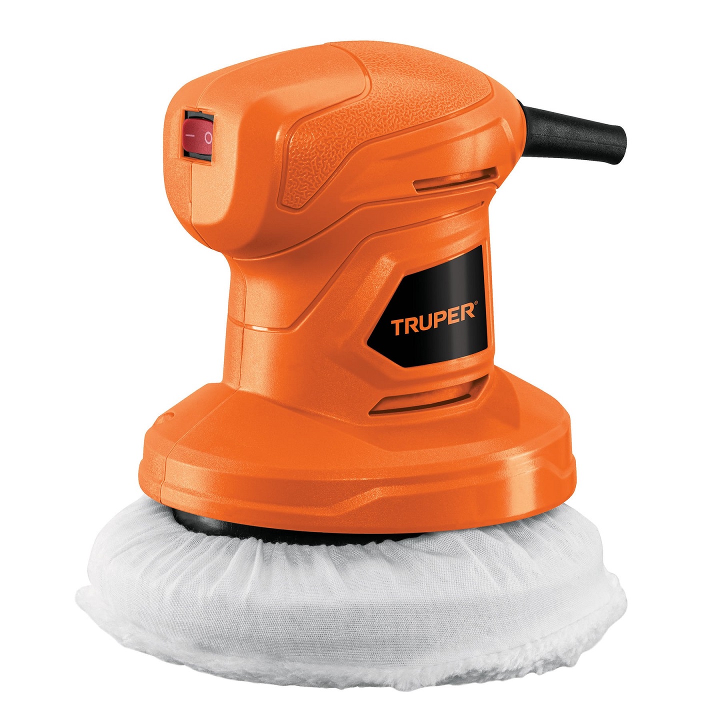 Pulidora  Compacta orbital 6" de mano 45 W, Truper incluye 2 borlas 