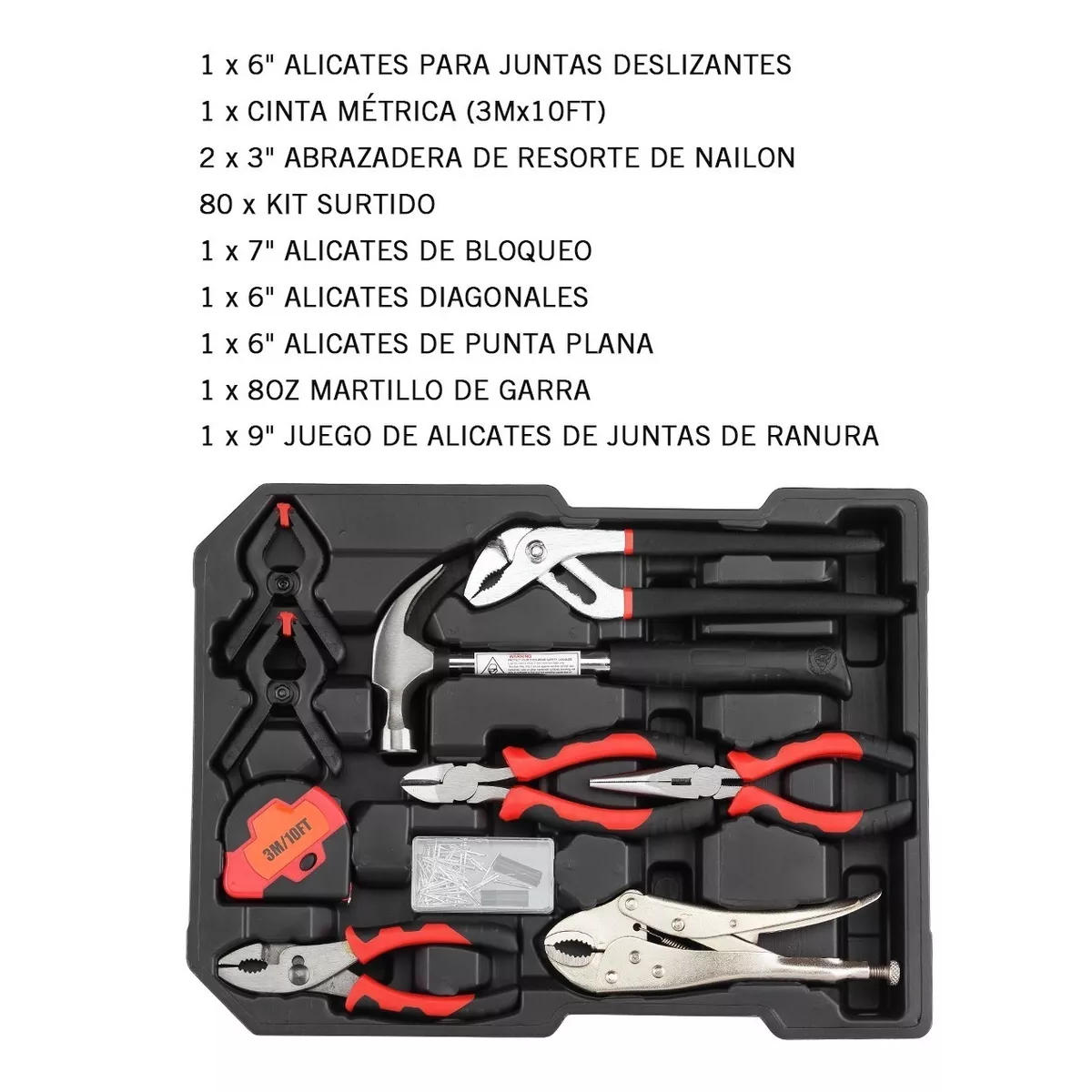 Juego De Herramientas De Taller Mecánico, 191 Piezas