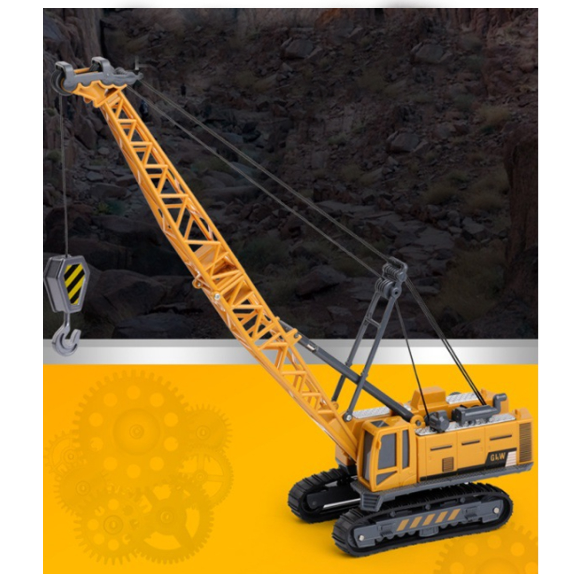 Juguete Grua Chica De Aleación Plástico Infantil Juego 