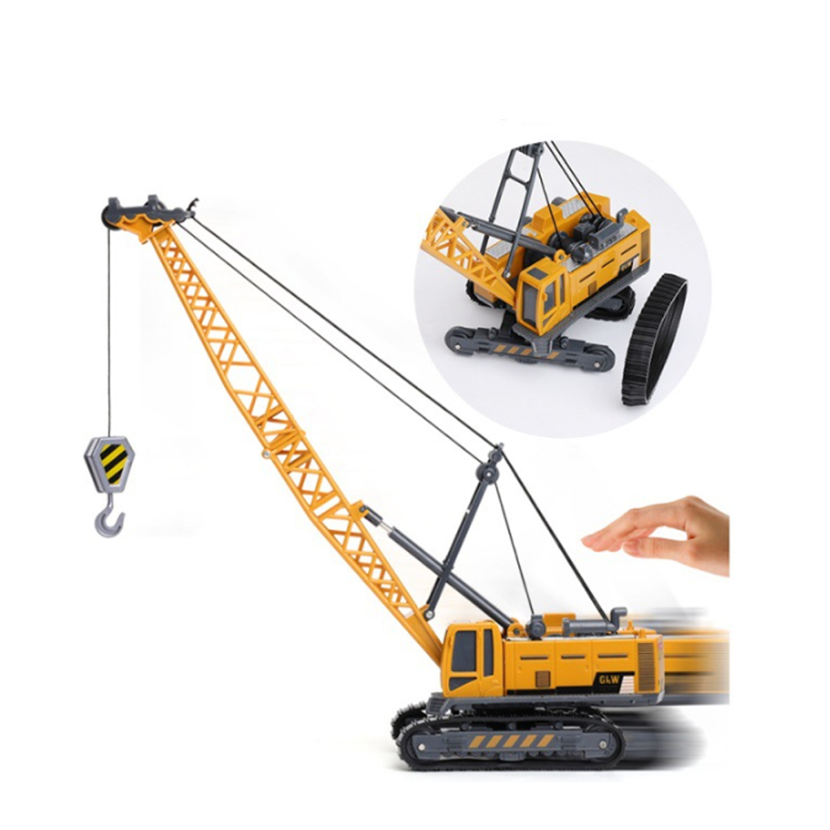 Juguete Grua Chica De Aleación Plástico Infantil Juego 