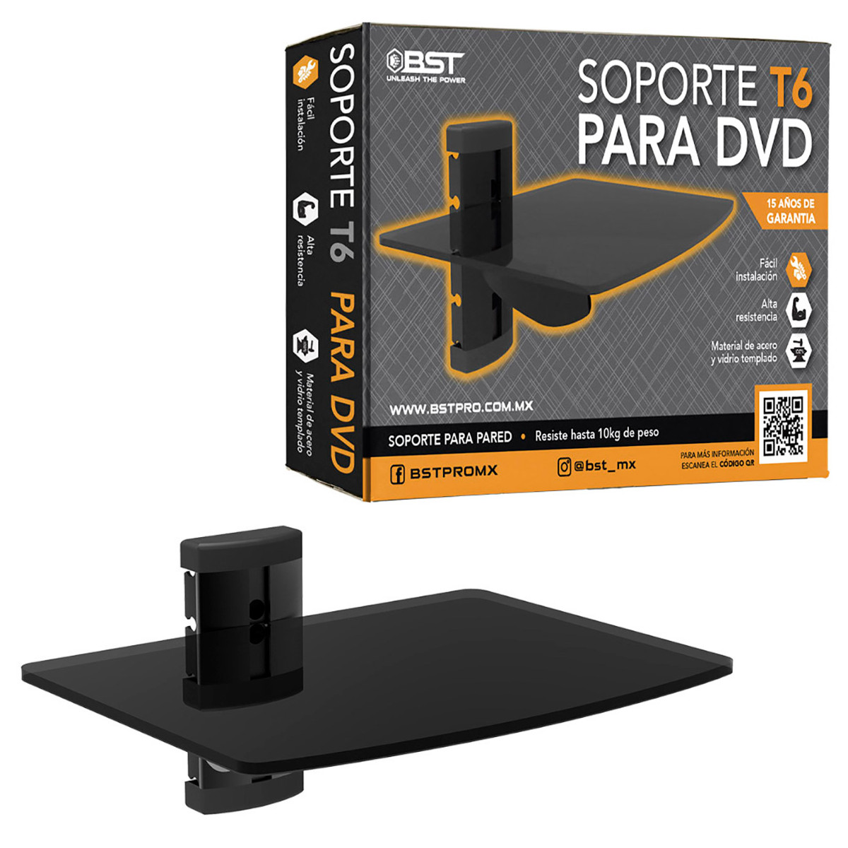 Soporte Para Consolas Videojuego y DVD Marca BST ST6 10kg