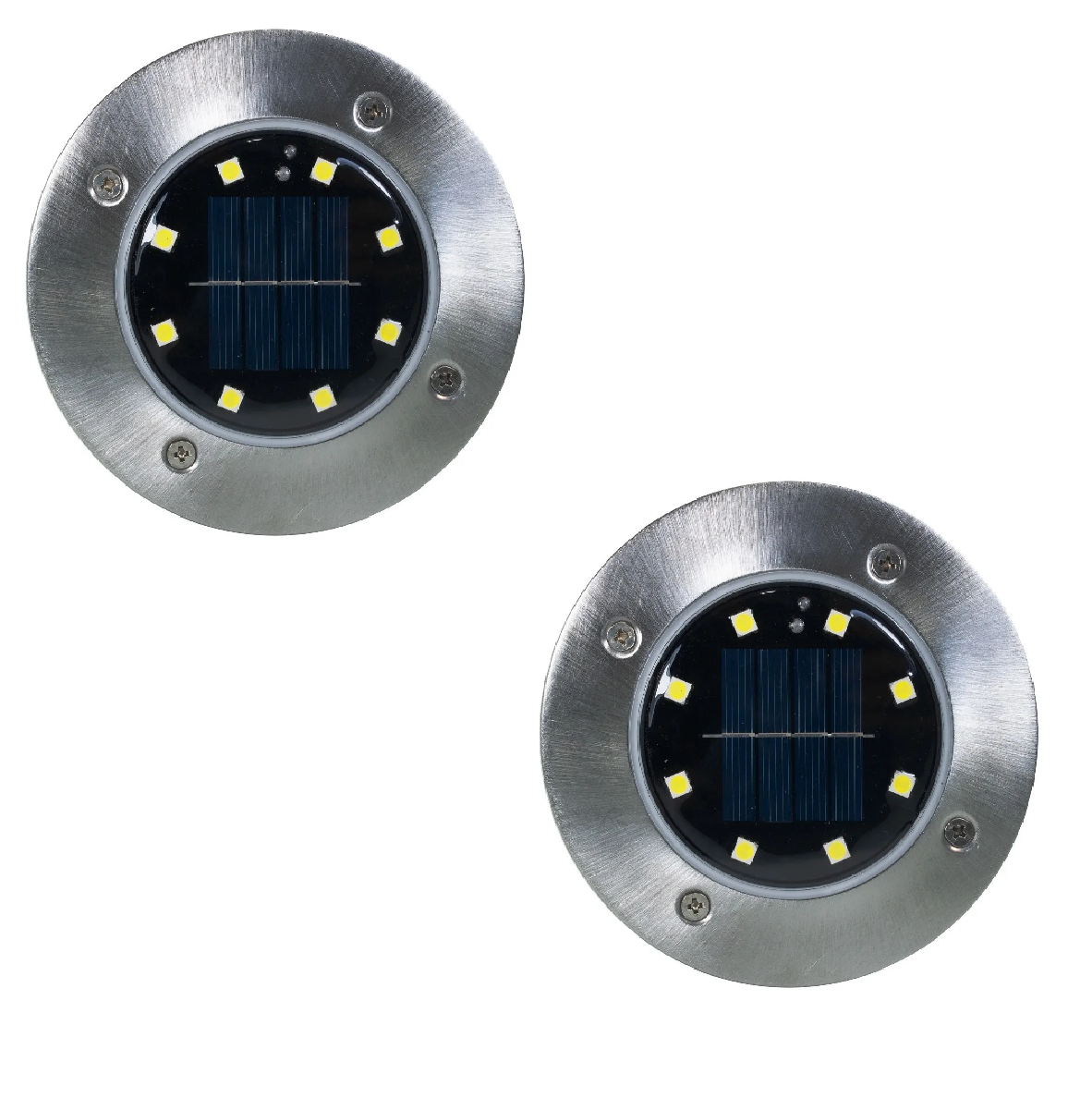 Lámpara Solar De Suelo Solar Para Exteriores Jardín 2 Piezas