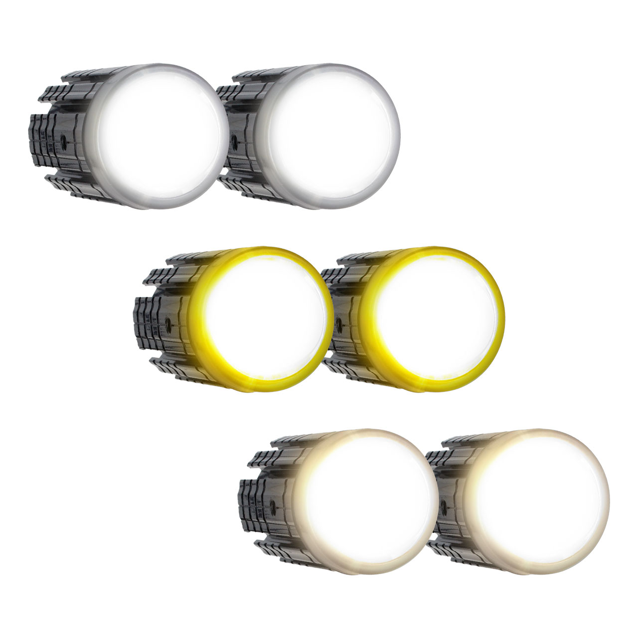 Par Faro Auxiliar Mini Proyector Led Lupa Bicolor Auto Moto