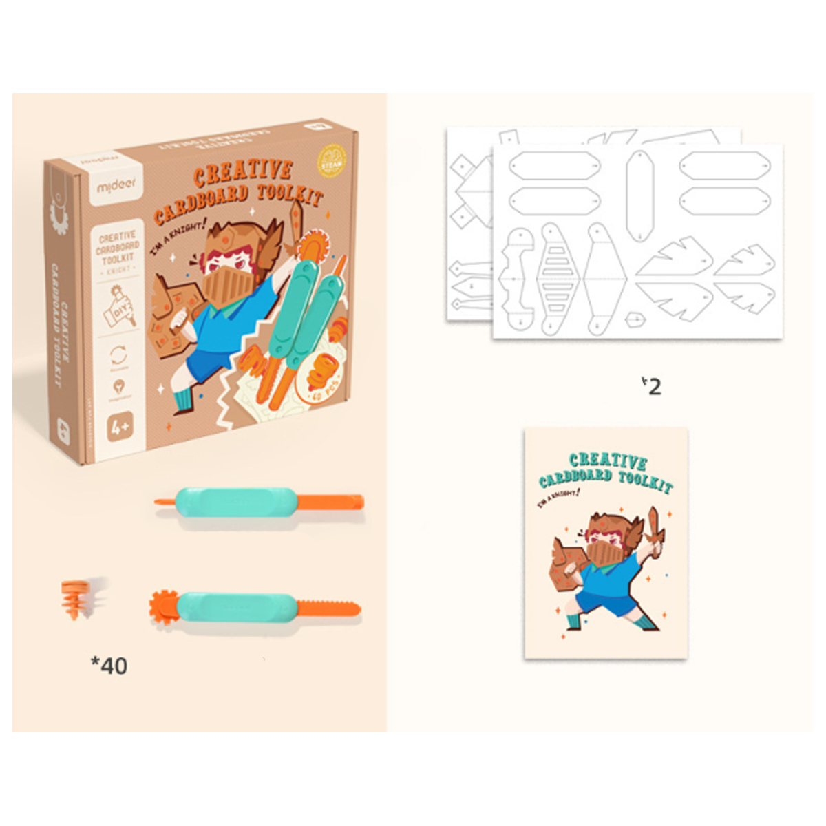 Herramientas De Cartón De Bricolaje Para Niños Mideer