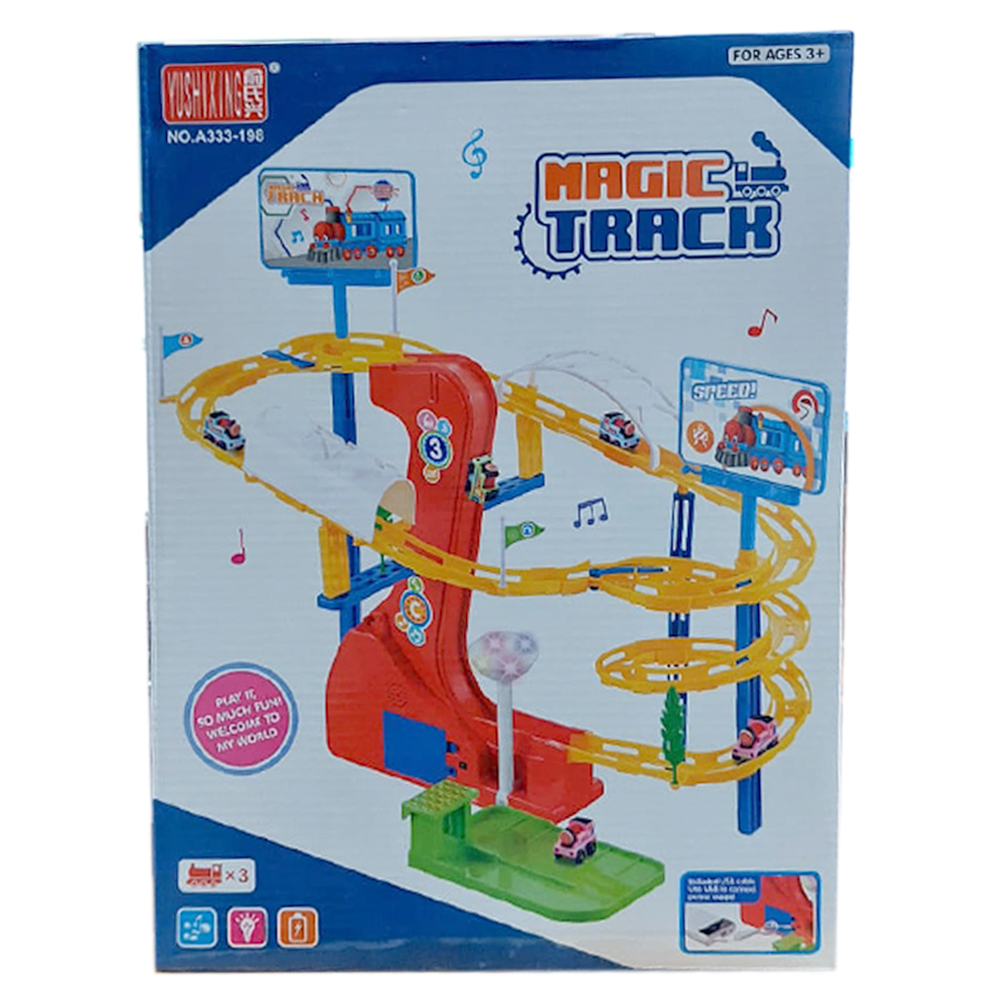 Tren Mágico Juguete Autopista Para Niños Multicolor