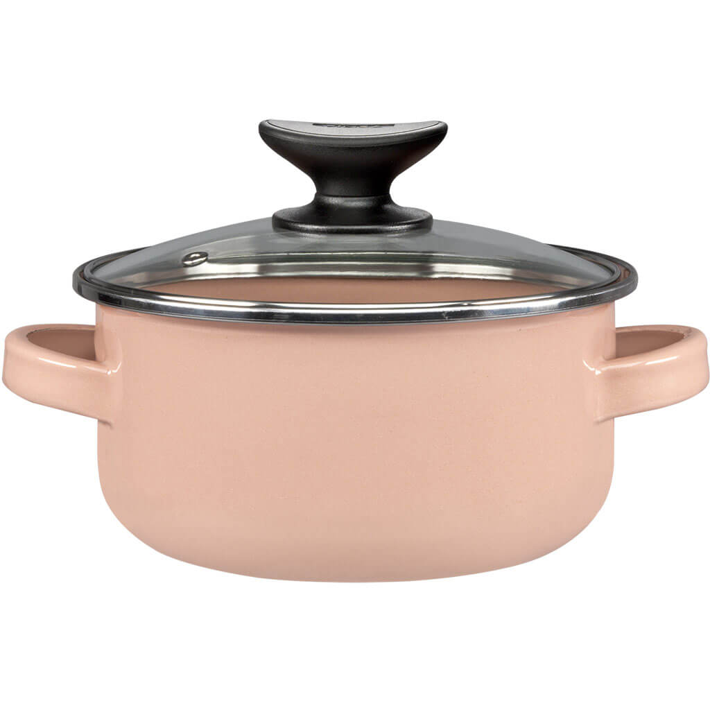 JUEGO DE BUDINERAS ALTAS 14 Y 16 CON TAPA DE VIDRIO CINSA