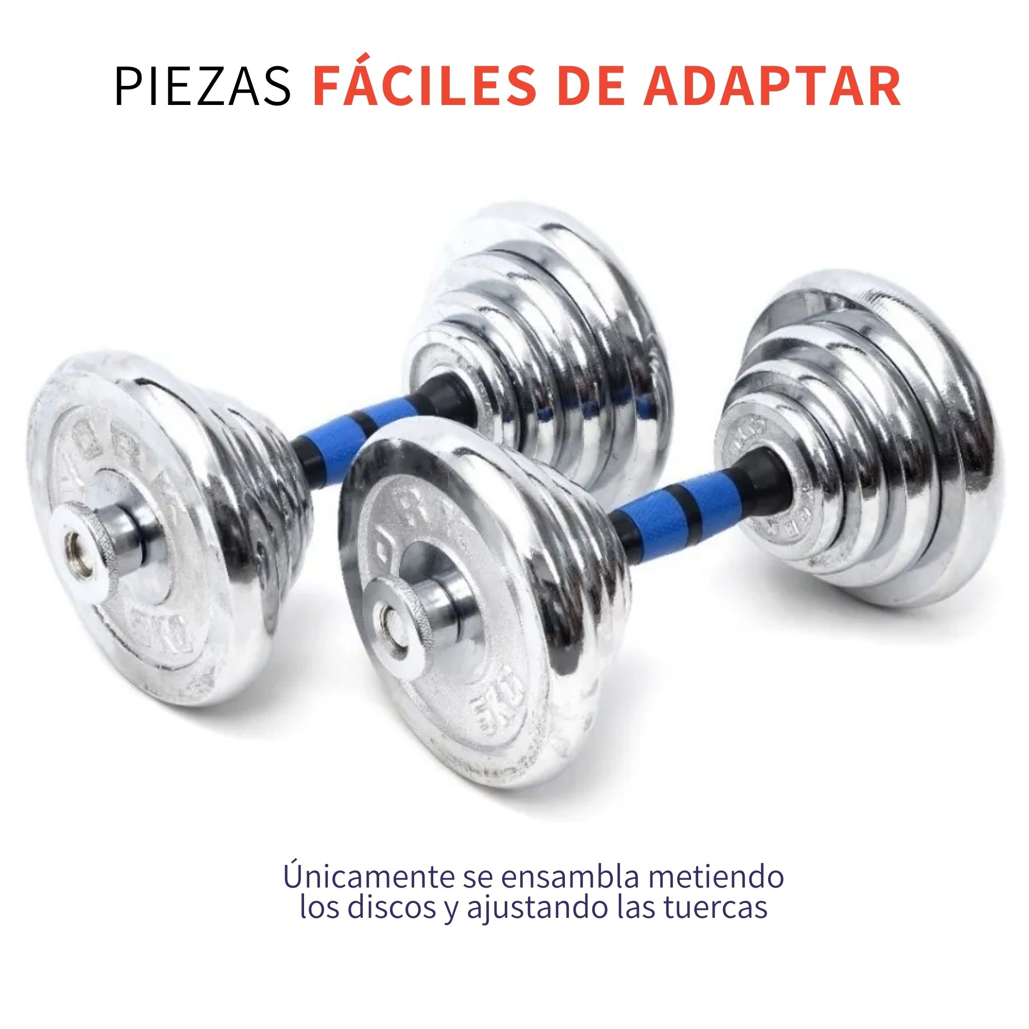Mancuernas Pesas Kit Con Barra y Discos De Ejercicio Gym 30kg