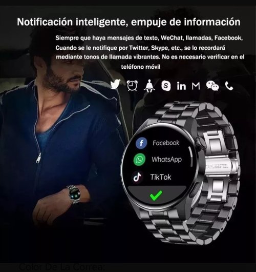 Reloj Inteligente Bluetooth Responde Y Hace Llamadas Ip67 A