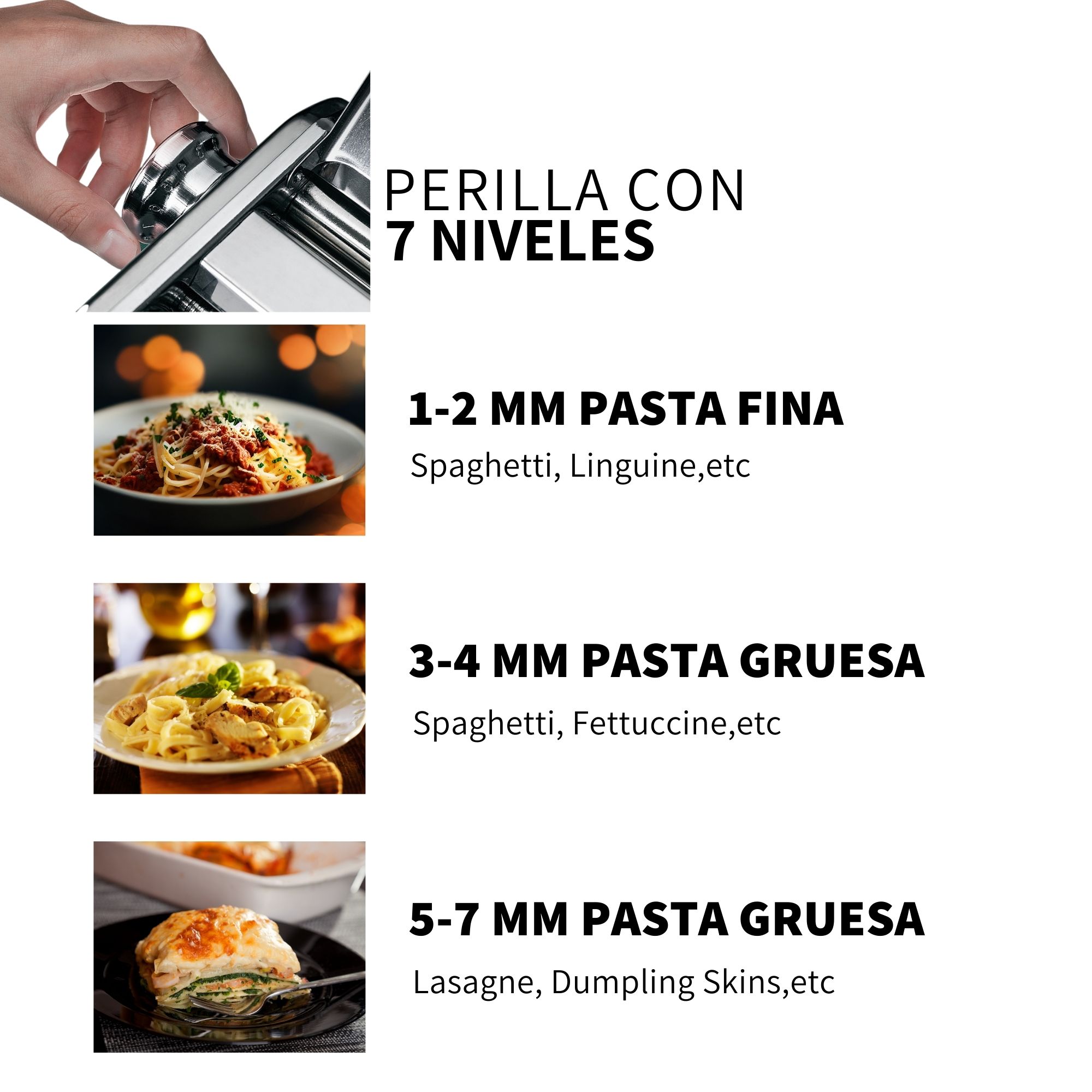 Máquina Para Hacer Pasta Fresca Manual En Casa Con Rodillo